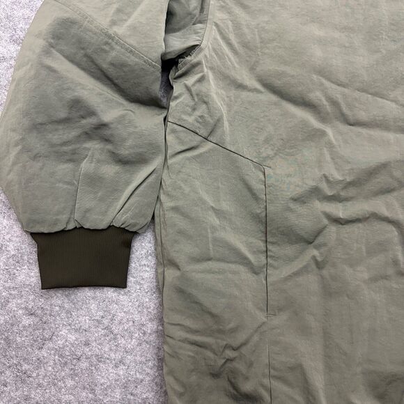 Lululemon Oversized Fit Non Stop Bomber Jacket Reversible Sage Olive Green Sz 8 - Picture 3 of 13